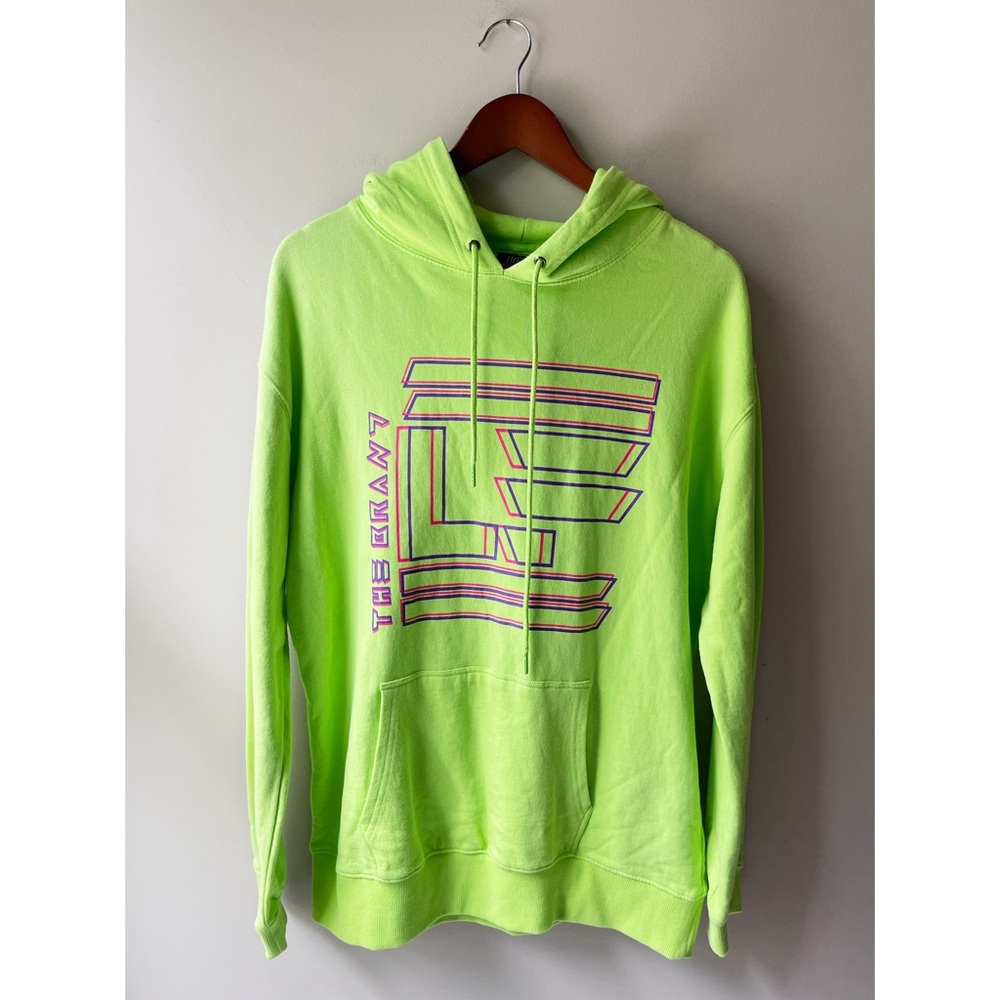 LF The Brand Neon Green Hoodie Graphic Long Sleeve New Tags Small